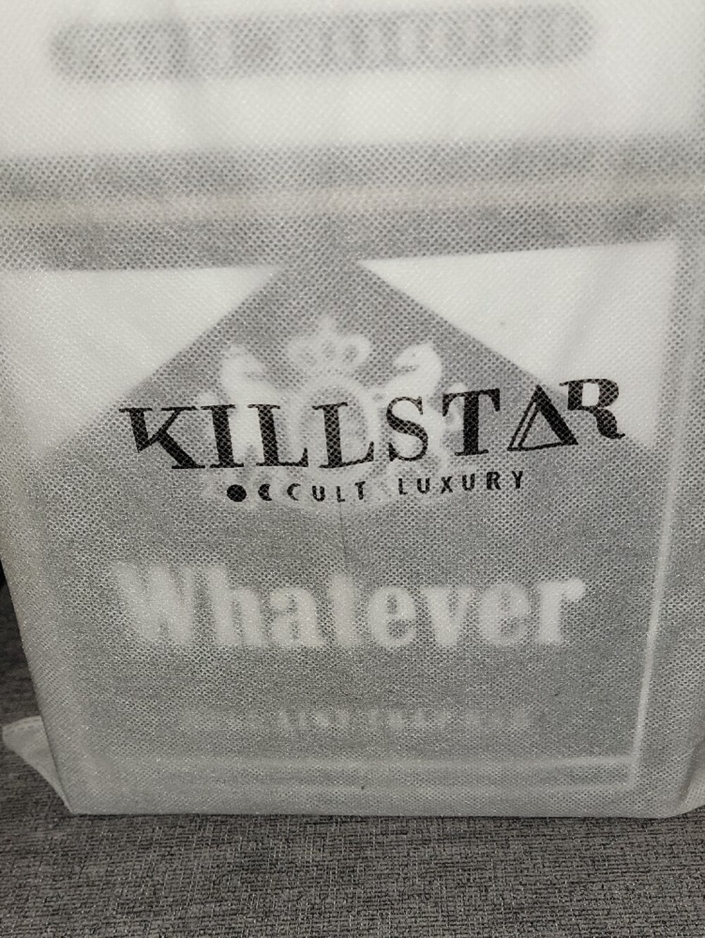 Killstar Black & White 'Whatever' Cigarette Pack Convertible Backpack - Picture 7 of 7